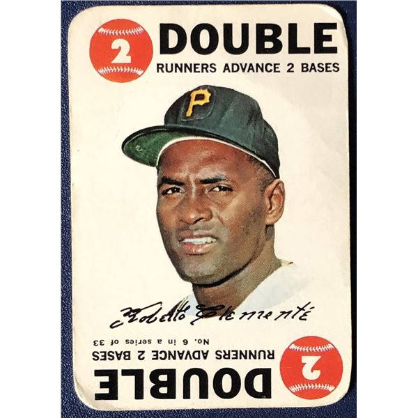 1968 TOPPS INSERT ROBERTO CLEMENTE (HOF)