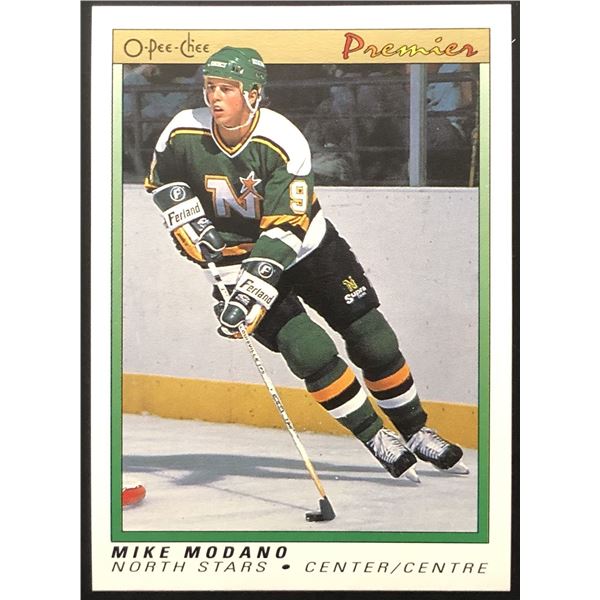 1990-91 O-PEE-CHEE PREMIER MIKE MODANO (HOF) ROOKIE CARD