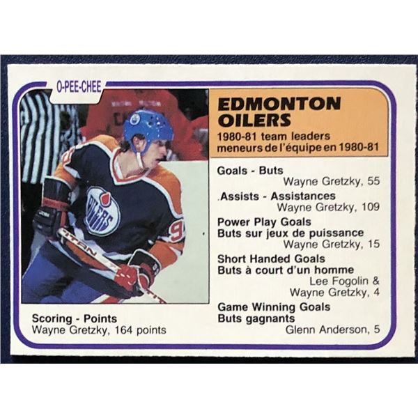 1981-82 O-PEE-CHEE WAYNE GRETZKY (HOF)