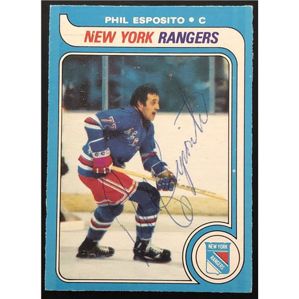 1979-80 O-PEE-CHEE PHIL ESPOSITO (HOF) SIGNED