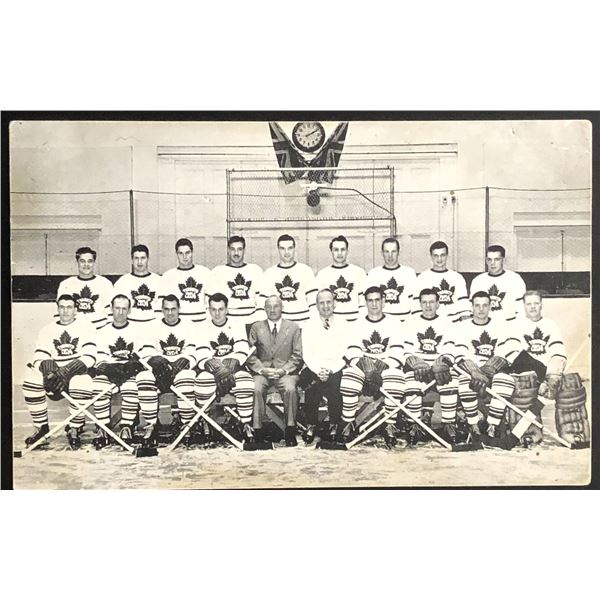 1946-47 QUAKER OATS TORONTO MAPLE LEAFS HOCKEY SLOGAN POST CARD