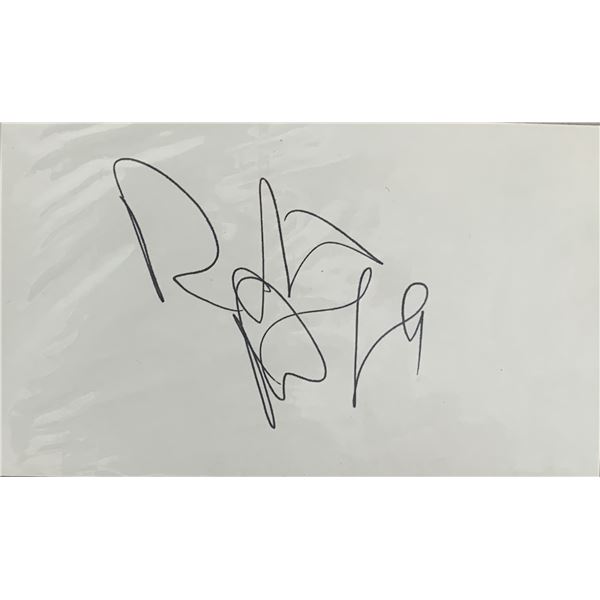 Robert Blake "Baretta"  signature cut