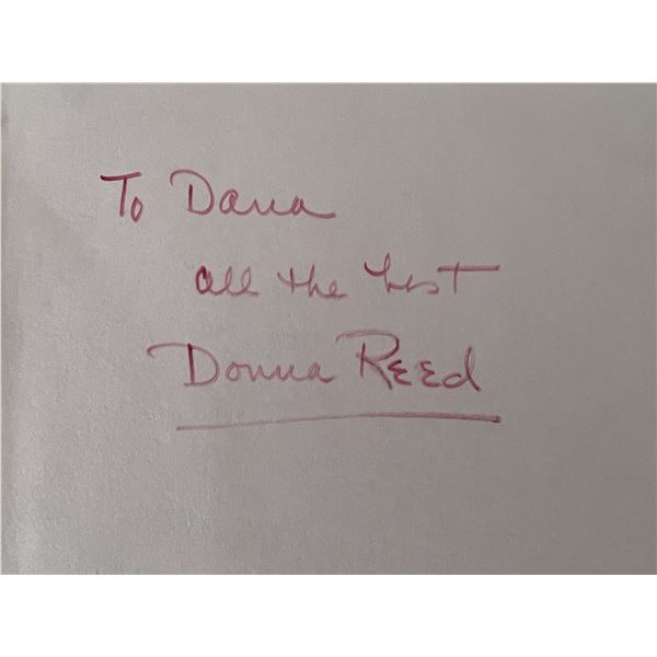 Donna Reed cut signature