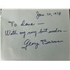 Image 1 : George Burns Signature cut