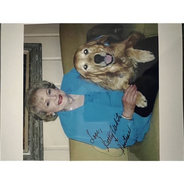 Betty White signed photo