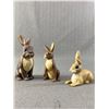Image 1 : 3 - 1982 Watership Productions Ltd. Hand Decorated "Watership Down" Porcelain Figurines