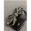 Image 2 : Beautiful Pair Of Silverstone & Rhinestone Hair Combs