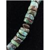 Image 2 : Vintage 16"L Turquoise Stone Necklace w/ Sterling Silver Clasp
