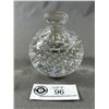 Image 2 : Beautiful Blown Glass Controlled Bubbles Perfume Bottle w/Stopper