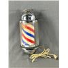 Image 2 : Vintage Hanging Barber Pole - Lights up & rotates but inner sleeve is loose