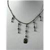 Image 2 : Vintage 925 Sterling Silver Choker Necklace