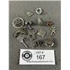 Image 1 : 13 Vintage Silver & Sterling Silver Charms