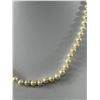 Image 2 : Hand Knotted Pearls Choker Necklace w/ Original 835 Silver Closure