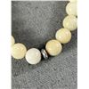 Image 2 : Vintage White Jade Beads Stretch Bracelet