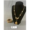 Image 1 : Genuine Jasper Stone Necklace & Bracelet