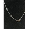 Image 3 : Sterling Silver with 17 Tiny Diamonds Necklace Marked 925 Tashi