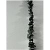 Image 2 : Genuine Black Alaska Diamond Stone or Hemitite Beads Tumbled Necklace