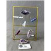 Image 1 : Amethyst Chevrone & Agate Display. Retails $300.00
