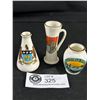 Image 1 : 3 Miniature  "Goss"Crestwood China Pieces