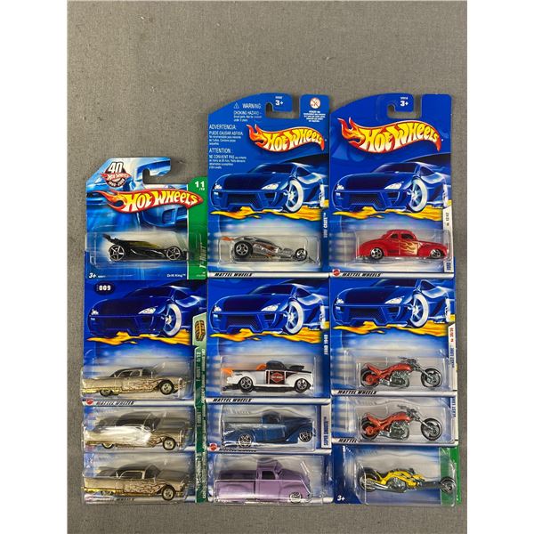 12 Hot Wheel Die Cast Collector Cars In Original Packages