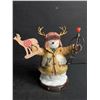 Image 2 : 2 Bradford Editions Deer Friends Snowman Collection "Are You Game?" & "Uncle Buck" w/COA