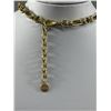 Image 3 : 2 Lovely Vintage Necklaces. Gold Tone With Green Stones and Multicoloured Choker Necklace