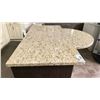 Image 4 : DARK WOOD FINISH GRANITE TOP 3 DRAWER WITH BOTTOM CUPBOARD ISLAND 60"W X 48"D X 36"H