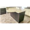Image 7 : DARK WOOD FINISH GRANITE TOP 3 DRAWER WITH BOTTOM CUPBOARD ISLAND 60"W X 48"D X 36"H