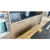 Image 8 : SILESTONE BY COSENTINO KITCHEN CABINET SET - LIGHT BROWN W/CHROME HANDLES AND  BLACK STONE