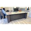 Image 1 : CAMBRIA GREY WITH WHITE & GREY STONE TOP LARGE KITCHEN ISLAND CABINET