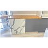 Image 2 : 10 DRAWER GREY CABINET WITH WHITE STONE TOP - APPROX.48" ACROSS X 22" WIDE X 41" HIGH