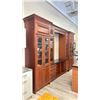 Image 1 : CHERRY LOOK 14 DOOR 8 DRAWER BOOKSHELF CABINET - 144"W X 22"D X 101"H