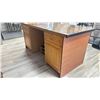 Image 3 : LIGHT WOODEN LAMINATE TOP 2 DOOR 2 DRAWER CABINET - 81"W X 38"D X 37"H