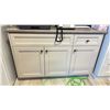 Image 2 : GREY LAMINATE TOP 1 DRAWER 3 DOOR CABINET - 48"W X 23"D X 32"H