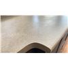 Image 3 : DARK WOOD WITH GREY LAMINATE TOP 4 DOOR 3 DRAWER BATHROOM VANITY CABINET - APPROX. 62.5"W X 23"D X