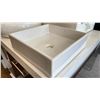 Image 2 : WHITE SQUARE 16"W X 16"D X 5"H LAVATORY SINK