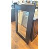 Image 2 : DARK WOOD 33"W X 47.5"H FRAMED MIRROR