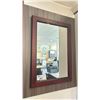 Image 2 : DARK CHERRY COLOR 21"W X 30"H FRAMED MIRROR *REQUIRES TOOLS TO DISMANTLE*