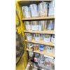 Image 3 : YELLOW METAL 45 GALLON 2 DOOR FLAMMABLE LIQUID STORAGE CABINET WITH CHEMICAL CONTENTS