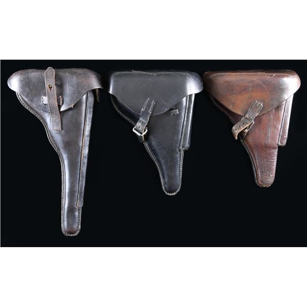 LOT OF 3 ASSORTED LUGER HOLSTERS.