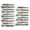 Image 1 : GROUP OF 9 US M4 BAYONETS WITH M8A1 SCABBARDS FOR