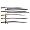 Image 1 : 5 FRENCH MODEL 1866 CHASSEPOT SWORD BAYONETS.