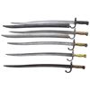 Image 2 : 5 FRENCH MODEL 1866 CHASSEPOT SWORD BAYONETS.