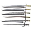 Image 2 : GROUPING OF 6 ANTIQUE FRENCH MILITARY BAYONETS.