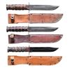 Image 1 : GROUP OF 3 WWII ERA US MARINE CORPS FIGHTING KNIVE