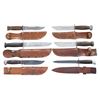 Image 1 : 6 US WWII ERA MILITARY FIGHTING KNIVES.