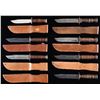 Image 2 : 7 US FIGHTING & UTILITY KNIVES WITH LEATHER