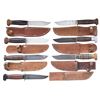 Image 1 : 7 US WWII ERA NAVY MARK 1 FIGHTING/UTILITY KNIVES.