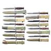 Image 2 : GROUP OF 9 US WW2 M3 TRENCH KNIVES.