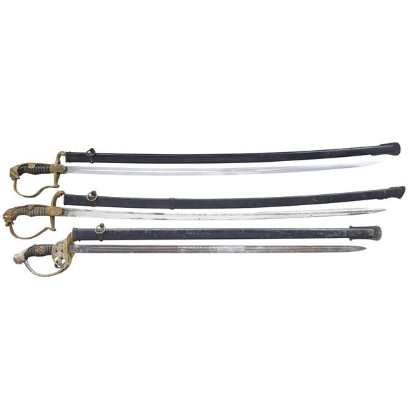 3 IMPERIAL AND WWII GERMAN SWORDS.